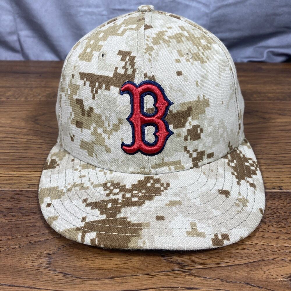 Boston Red Sox New Era 59Fifty Memorial Day Digital Camo Cap Hat 7 On-Field